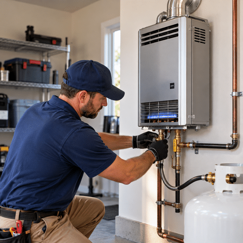 Propane Heater Installation